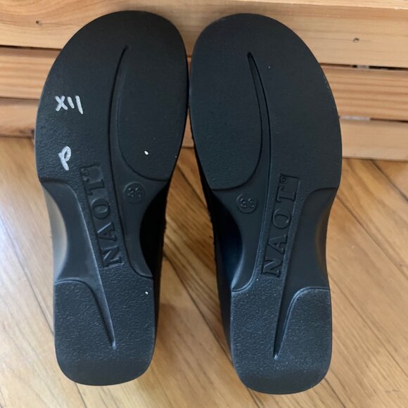 Naot Size 36 US 5-5.5 Brown Arianna Leather Slip On Comfort Clogs Loafer Shoes - Picture 6 of 9